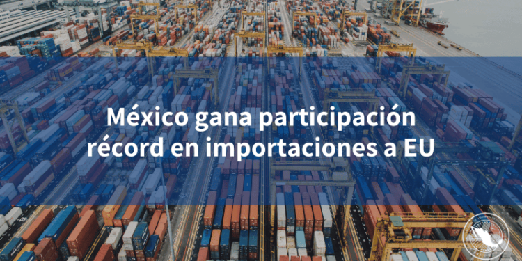 México logra una participación récord en las importaciones de productos a Estados Unidos