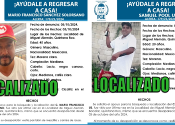 Logran rescate de dos de las cuatro personas desaparecidas en Bacalar