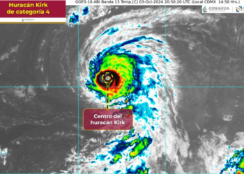Huracán ‘Kirk’ se intensifica a categoría 4 en el Atlántico