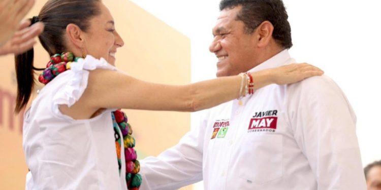 Sheinbaum Respaldó la Ley de Austeridad de Javier May en Tabasco