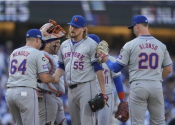 Los Mets de Nueva York vence 7-3 a los Dodgers, empatando en la Serie de Campeonato
