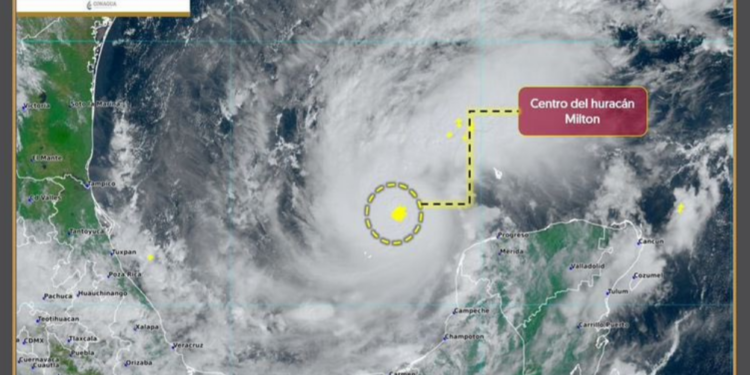 Huracán ‘Milton’ ya es categoría 5