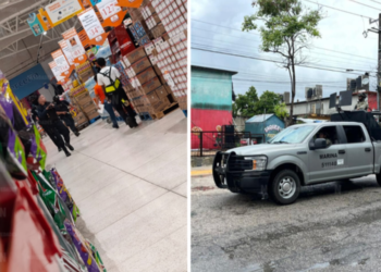 Ataque armado genera persecución en el Chedraui de Cancún