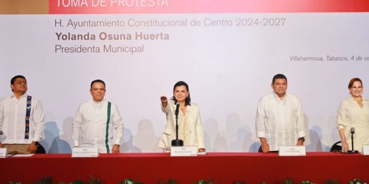 Yolanda Osuna asume segundo mandato como alcaldesa de Centro y promete superar logros anteriores