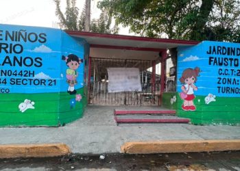 Narcomanta en kínder de Indeco no detiene clases; piden mayor seguridad