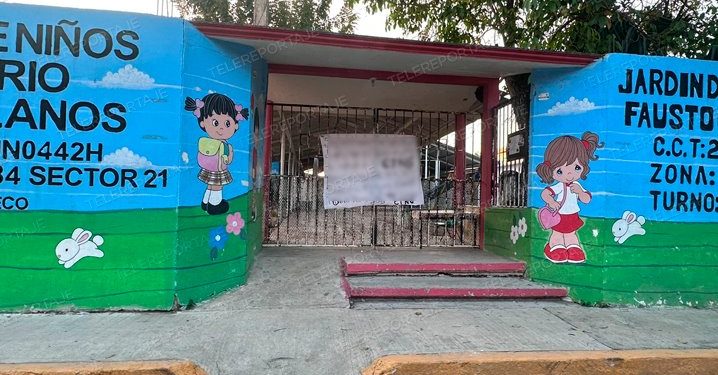 Narcomanta en kínder de Indeco no detiene clases; piden mayor seguridad