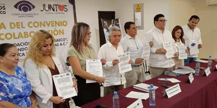 Firman convenio para brindar beneficios médicos a 50 mil tabasqueños en 74 especialidades