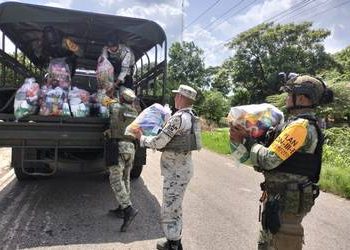 Activan Plan DN-III-E y Plan G.N. en Teapa tras desbordamiento del río Pichucalco