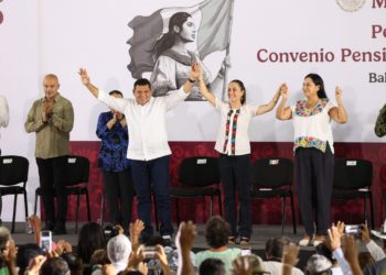 Sheinbaum asegura que Javier May será «el mejor gobernador de Tabasco» en su primera visita oficial como presidenta