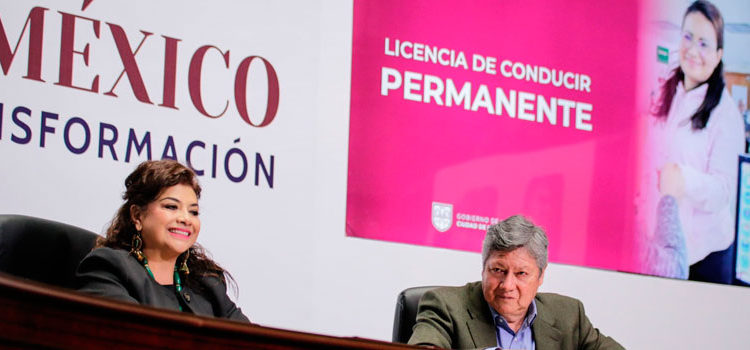 Clara Brugada presenta iniciativa para la licencia de conducir permanente en CDMX