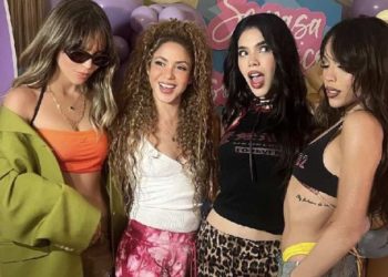 Shakira disfruta una noche entre amigas con Belinda, Danna Paola y Kenia Os