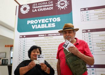 Gran participación ciudadana en la votación presencial del presupuesto participativo 2024