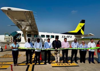 Aerus inaugura ruta aérea Villahermosa-Minatitlán, impulsando la conectividad regional