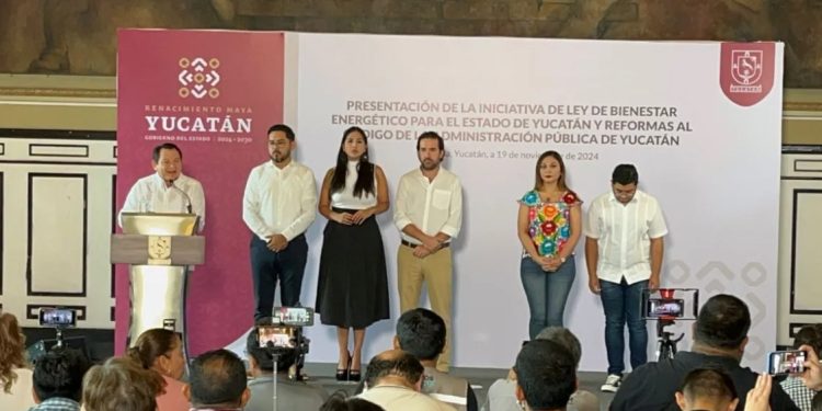 El gobernador Joaquín Díaz Mena presentó la iniciativa de Ley de Bienestar Energético y la creación de la Agencia de Energía de Yucatán