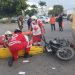 Accidente en moto deja dos niños heridos en la avenida Kabah