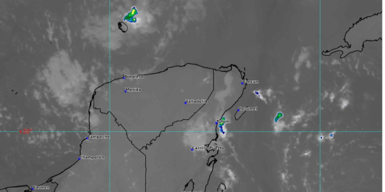 Prevén lluvias puntuales fuertes en Quintana Roo