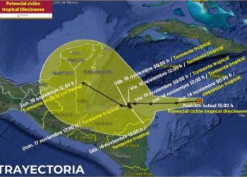 Se forma ciclón tropical 19 en el Mar Caribe