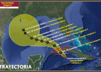 ‘Rafael’ se intensifica a huracán categoría 2, no representa riesgo en el Caribe Mexicano
