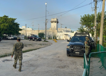Autoridades despliegan operativo en el Cereso de Cancún