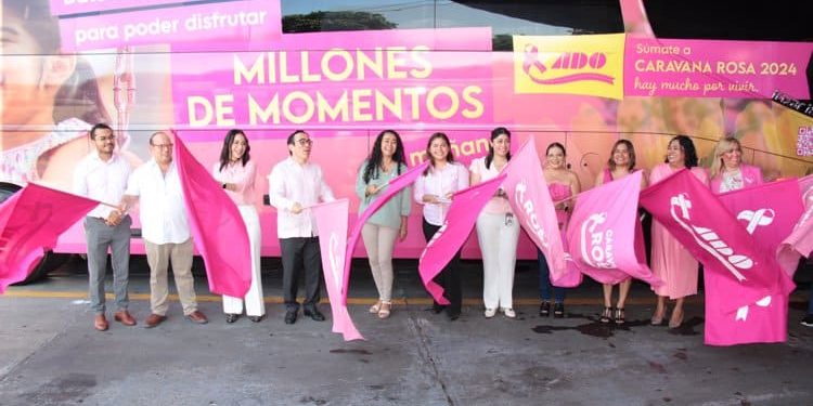 ADO lanza la 13ª Caravana Rosa en Villahermosa para detectar cáncer de mama