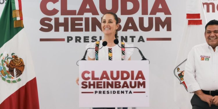May defiende estrategia de seguridad y agradece apoyo de Sheinbaum