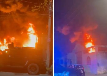 Incendio consume taller de hojalateria en Playa del Carmen