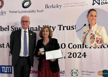 Otorgan premio por sustentabilidad Nobel a Claudia Sheinbaum