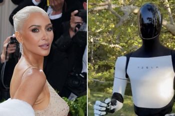 Kim Kardashian presume su robot ‘Optimus’ de Tesla