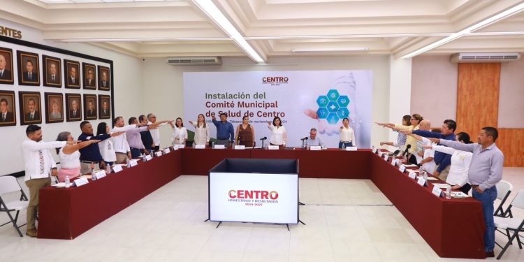 Centro instala el Comité Municipal de Salud 2024-2027 para mejorar el bienestar de la población