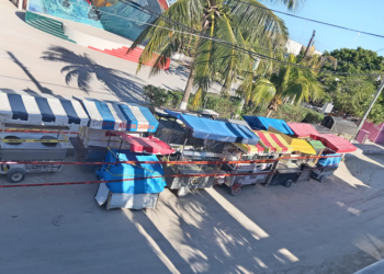 Vendedores ambulantes son desalojados en Isla Holbox