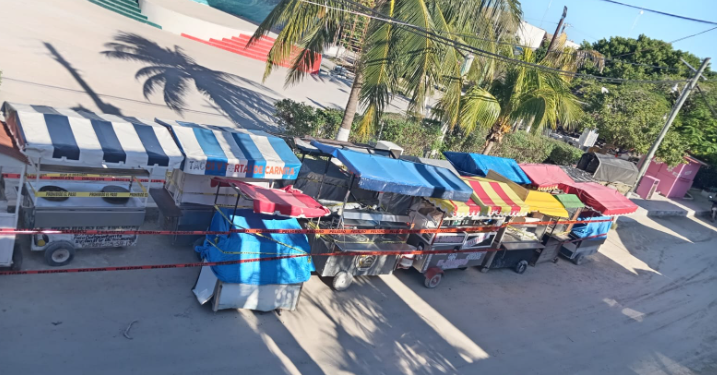 Vendedores ambulantes son desalojados en Isla Holbox