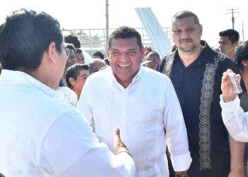 Javier May destaca apoyo de AMLO para dotar de agua potable a Benito Juárez