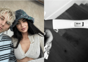Megan Fox anuncia a su primer hijo junto a Machine Gun Kelly