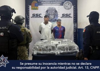 Capturan a dos narcomenudista en Playa del Carmen