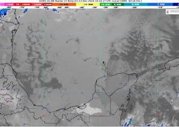 Prevén cielo nublado en Quintana Roo