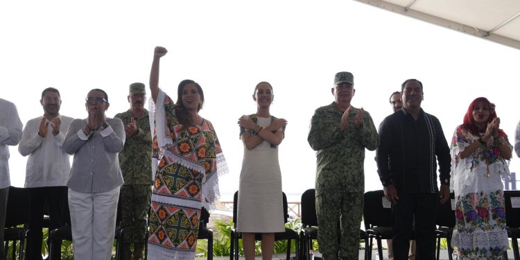 Claudia Sheinbaum inaugura el último tramo 6 y 7 del tren maya en Chetumal