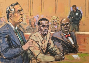 ‘Diddy’ Combs asiste a su audiencia por tráfico sexual