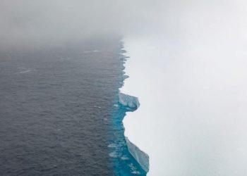 Reportan iceberg flotando a la deriva en el Océano Antártico