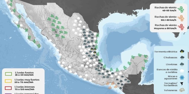 Frente Frió Núm 13 se extiende en todo el territorio nacional