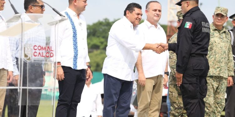 Javier May anuncia instalación de compañía de la Guardia Nacional en Comalcalco