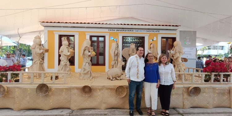 UJAT dedica su Nacimiento Navideño 2024 a la Casa Universitaria del Cacao y Chocolate