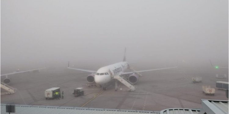 Banco de niebla afecta vuelos en el Aeropuerto de Villahermosa por segundo día consecutivo