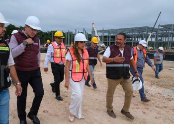 Supervisa Mara Lezama avances en la construcción del nuevo Hospital General de Chetumal