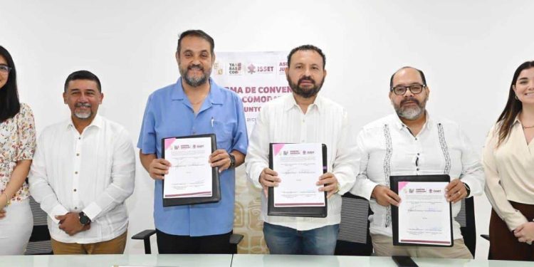 ISSET entrega edificio en comodato a la Coordinación de Asuntos Jurídicos del Gobierno de Tabasco