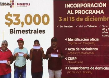 Finaliza el 15 de diciembre incorporación de hombres de 63 y 64 años a pensión estatal