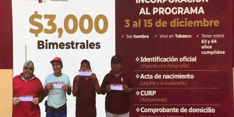 Finaliza el 15 de diciembre incorporación de hombres de 63 y 64 años a pensión estatal