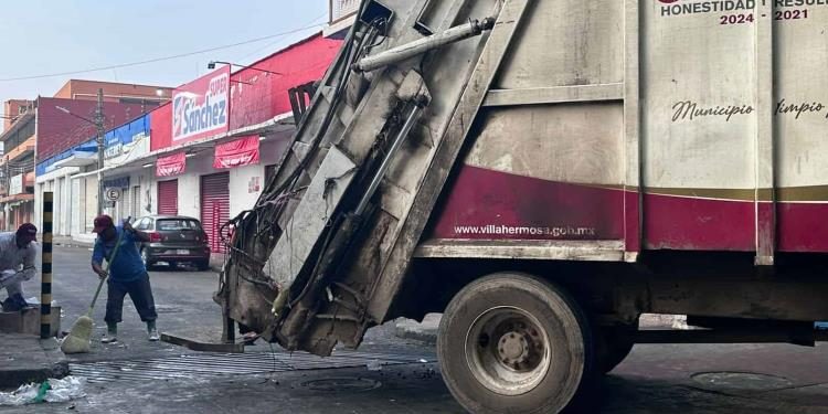 Suspensión de servicios municipales en Centro para el 25 de diciembre