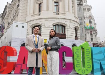 Ana Paty Peralta promociona Cancún en el escenario mundial FITUR 2025