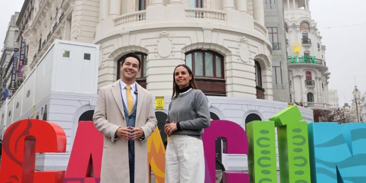 Ana Paty Peralta promociona Cancún en el escenario mundial FITUR 2025