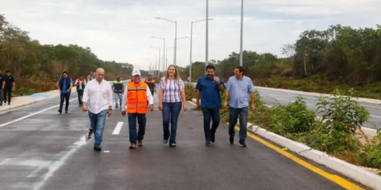 Cecilia Patrón Laviada anunció la apertura y entrega de obras de nuevas vialidades en Sodzil Norte
